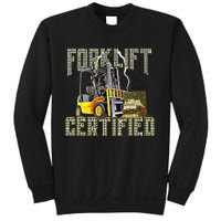 Retro Style Funny Forklift Operator Forklift Certified Sweatshirt