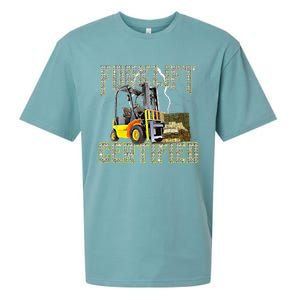 Retro Style Funny Forklift Operator Forklift Certified Sueded Cloud Jersey T-Shirt