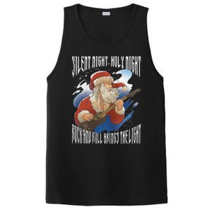 Rock Santa Guitar Guitarist Christmas Rock N Roll Great Gift PosiCharge Competitor Tank