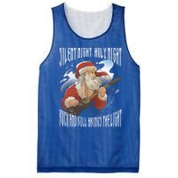 Rock Santa Guitar Guitarist Christmas Rock N Roll Great Gift Mesh Reversible Basketball Jersey Tank