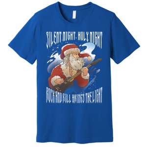 Rock Santa Guitar Guitarist Christmas Rock N Roll Great Gift Premium T-Shirt