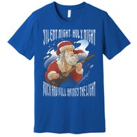 Rock Santa Guitar Guitarist Christmas Rock N Roll Great Gift Premium T-Shirt