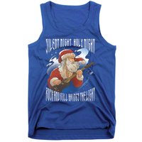 Rock Santa Guitar Guitarist Christmas Rock N Roll Great Gift Tank Top