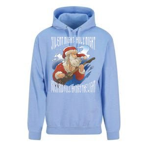 Rock Santa Guitar Guitarist Christmas Rock N Roll Great Gift Unisex Surf Hoodie