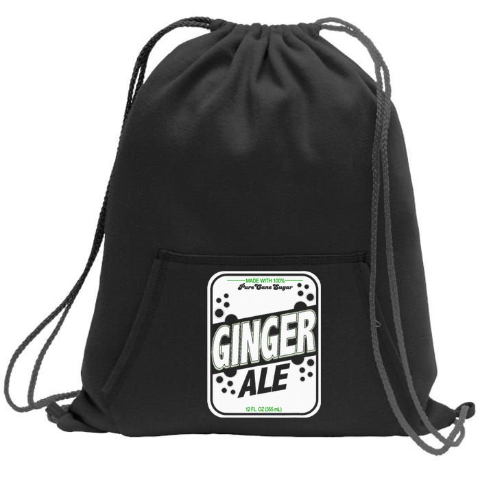 Retro Style Ginger Ale Costume Sweatshirt Cinch Pack Bag