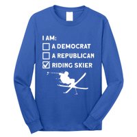 Riding Skier Gift Skiing Winter Sports Ski Mountains Skiing Meaningful Gift Long Sleeve Shirt