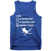 Riding Skier Gift Skiing Winter Sports Ski Mountains Skiing Meaningful Gift Tank Top