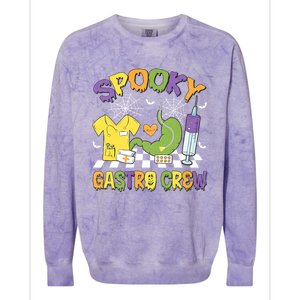 Retro Spooky Gastro Crew Gastro Nurse Halloween Costumes Colorblast Crewneck Sweatshirt