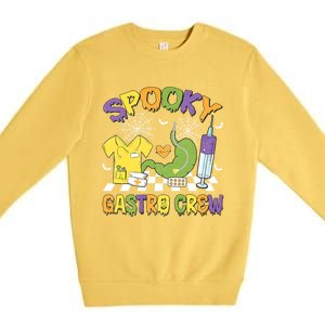 Retro Spooky Gastro Crew Gastro Nurse Halloween Costumes Premium Crewneck Sweatshirt