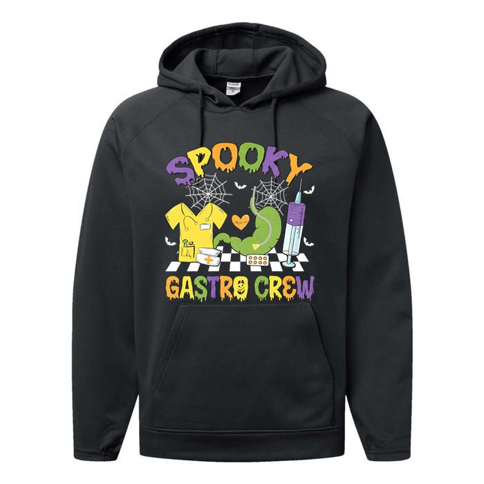 Retro Spooky Gastro Crew Gastro Nurse Halloween Costumes Performance Fleece Hoodie