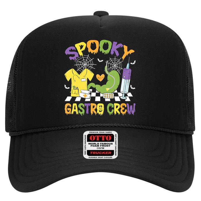 Retro Spooky Gastro Crew Gastro Nurse Halloween Costumes High Crown Mesh Back Trucker Hat