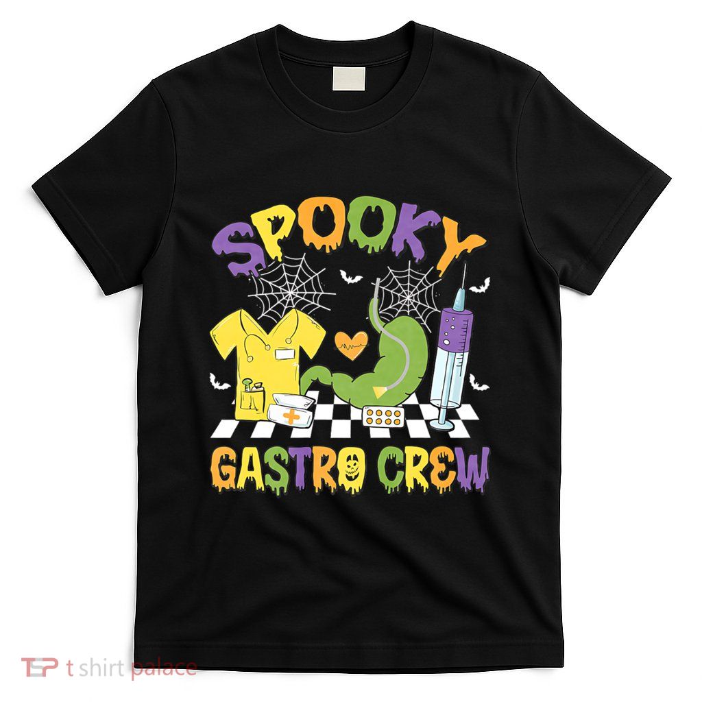 Retro Spooky Gastro Crew Gastro Nurse Halloween Costumes T-Shirt