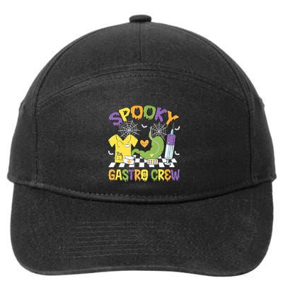 Retro Spooky Gastro Crew Gastro Nurse Halloween Costumes 7-Panel Snapback Hat