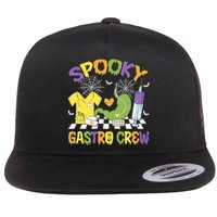 Retro Spooky Gastro Crew Gastro Nurse Halloween Costumes Flat Bill Trucker Hat