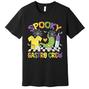 Retro Spooky Gastro Crew Gastro Nurse Halloween Costumes Premium T-Shirt