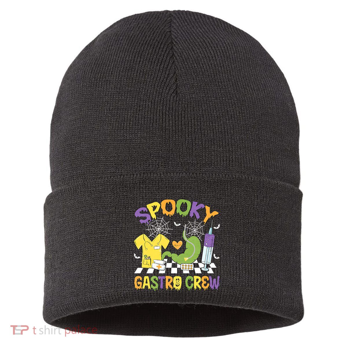 Retro Spooky Gastro Crew Gastro Nurse Halloween Costumes Sustainable Knit Beanie