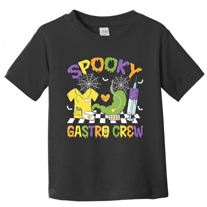 Retro Spooky Gastro Crew Gastro Nurse Halloween Costumes Toddler T-Shirt