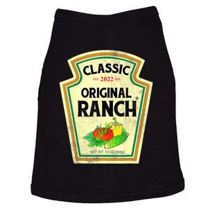 Ranch Sauce Green Salad Dressing Halloween Costume Matching Doggie Tank