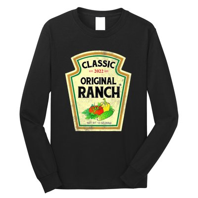 Ranch Sauce Green Salad Dressing Halloween Costume Matching Long Sleeve Shirt