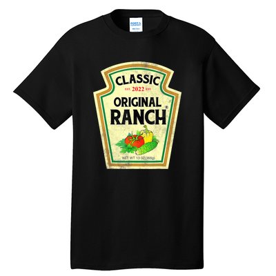 Ranch Sauce Green Salad Dressing Halloween Costume Matching Tall T-Shirt