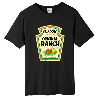 Ranch Sauce Green Salad Dressing Halloween Costume Matching Tall Fusion ChromaSoft Performance T-Shirt