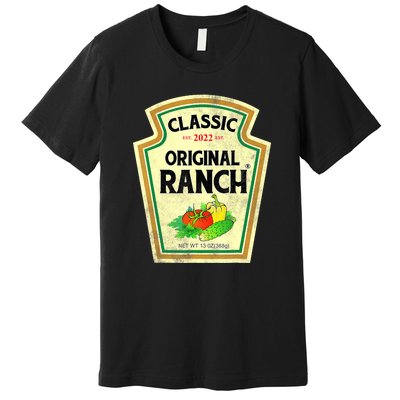 Ranch Sauce Green Salad Dressing Halloween Costume Matching Premium T-Shirt