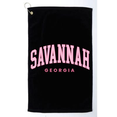 Retro Savannah Georgia Vintage Preppy Throwback Golf Towel