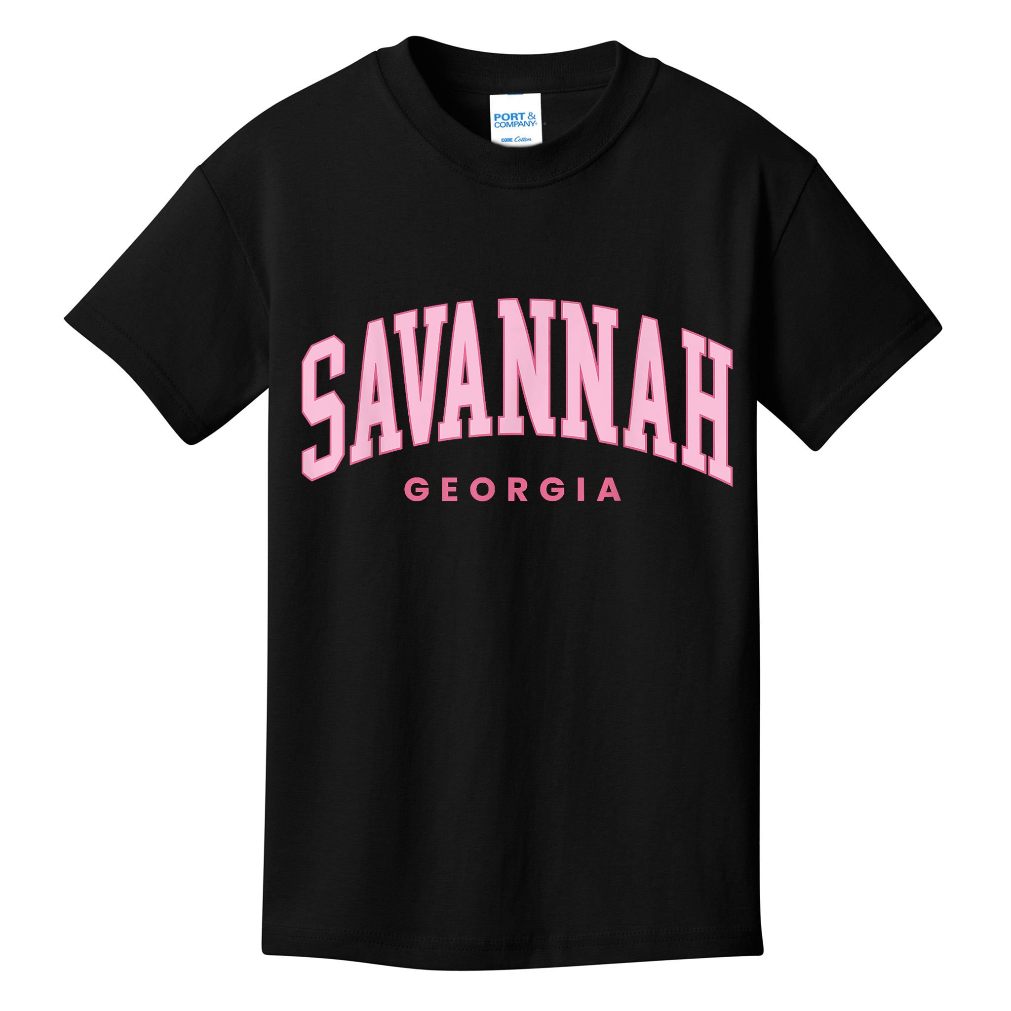 Retro Savannah Georgia Vintage Preppy Throwback Kids T-Shirt