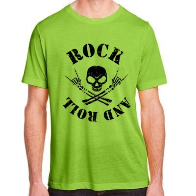 Rocker Skeleton Guitar Guy Spooky Halloween Costume Meaningful Gift Adult ChromaSoft Performance T-Shirt