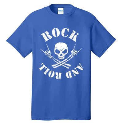 Rocker Skeleton Guitar Guy Spooky Halloween Costume Meaningful Gift Tall T-Shirt