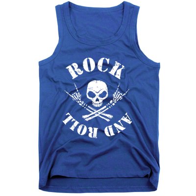 Rocker Skeleton Guitar Guy Spooky Halloween Costume Meaningful Gift Tank Top