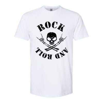 Rocker Skeleton Guitar Guy Spooky Halloween Costume Meaningful Gift Softstyle CVC T-Shirt