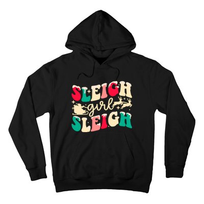 Retro Sleigh Girl Sleigh Christmas Xmas Holiday Sweatshirt Hoodie