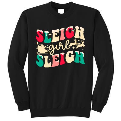 Retro Sleigh Girl Sleigh Christmas Xmas Holiday Sweatshirt Sweatshirt