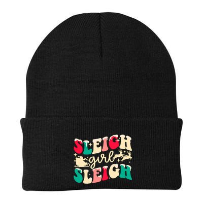 Retro Sleigh Girl Sleigh Christmas Xmas Holiday Sweatshirt Beanie