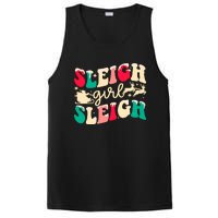 Retro Sleigh Girl Sleigh Christmas Xmas Holiday Sweatshirt PosiCharge Competitor Tank