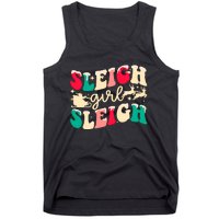 Retro Sleigh Girl Sleigh Christmas Xmas Holiday Sweatshirt Tank Top