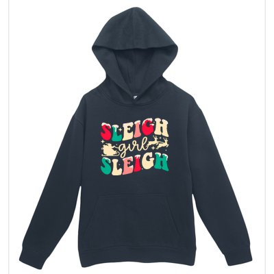 Retro Sleigh Girl Sleigh Christmas Xmas Holiday Sweatshirt Urban Pullover Hoodie