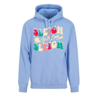 Retro Sleigh Girl Sleigh Christmas Xmas Holiday Sweatshirt Unisex Surf Hoodie