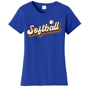 Retro Softball Graphic Softball Gift Women's T-Shirt