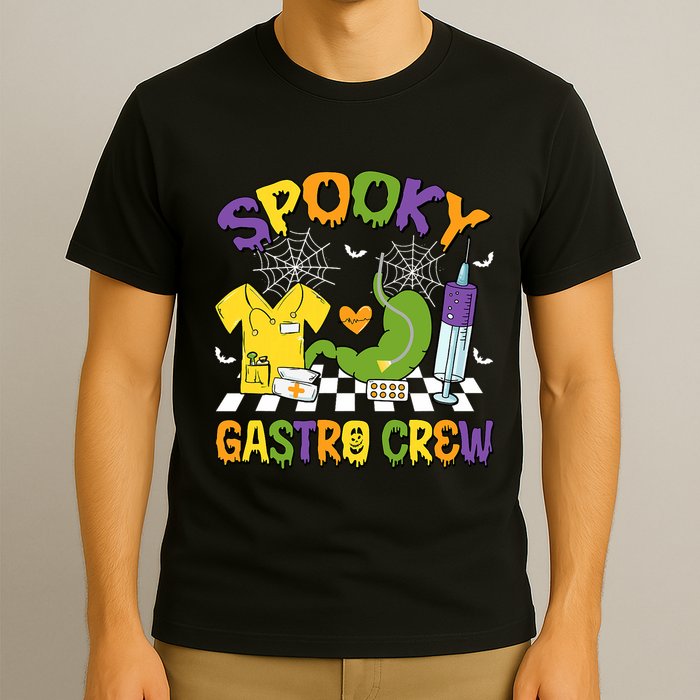 Retro Spooky Gastro Crew Gastro Nurse Halloween T-Shirt