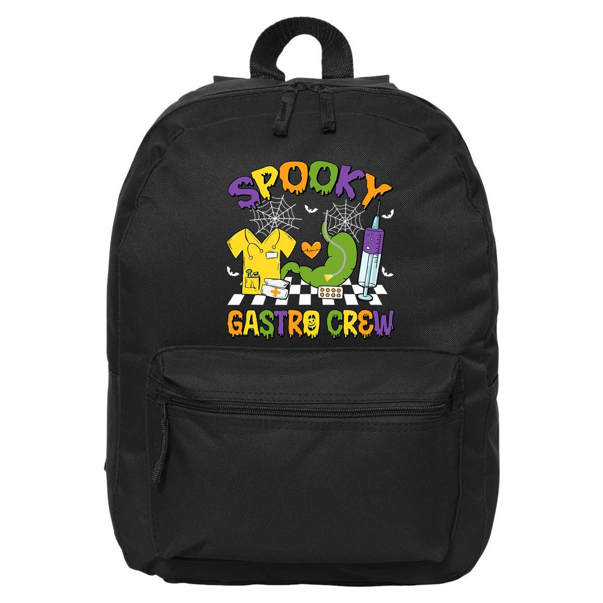 Retro Spooky Gastro Crew Gastro Nurse Halloween 16 in Basic Backpack