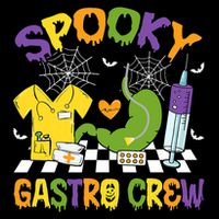 Retro Spooky Gastro Crew Gastro Nurse Halloween 16 in Basic Backpack