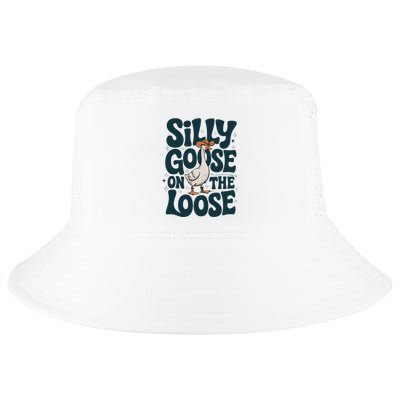 Retro Silly Goose On The Loose Goose Aesthetic Trendy Meme Cool Comfort Performance Bucket Hat