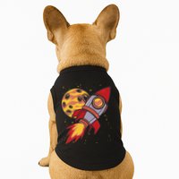 Rocket Spaceship Galaxy Retro Doggie Tank