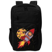 Rocket Spaceship Galaxy Retro Impact Tech Backpack