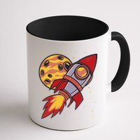 Rocket Spaceship Galaxy Retro Mug