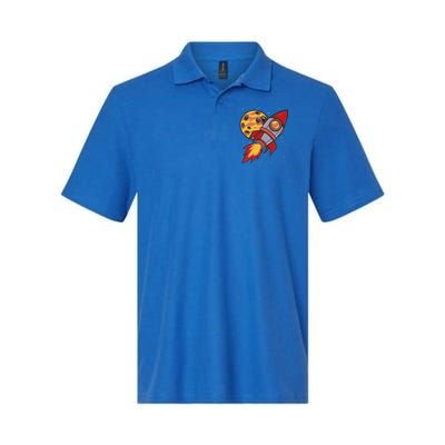 Rocket Spaceship Galaxy Retro Polo