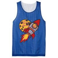 Rocket Spaceship Galaxy Retro Mesh Reversible Basketball Jersey Tank