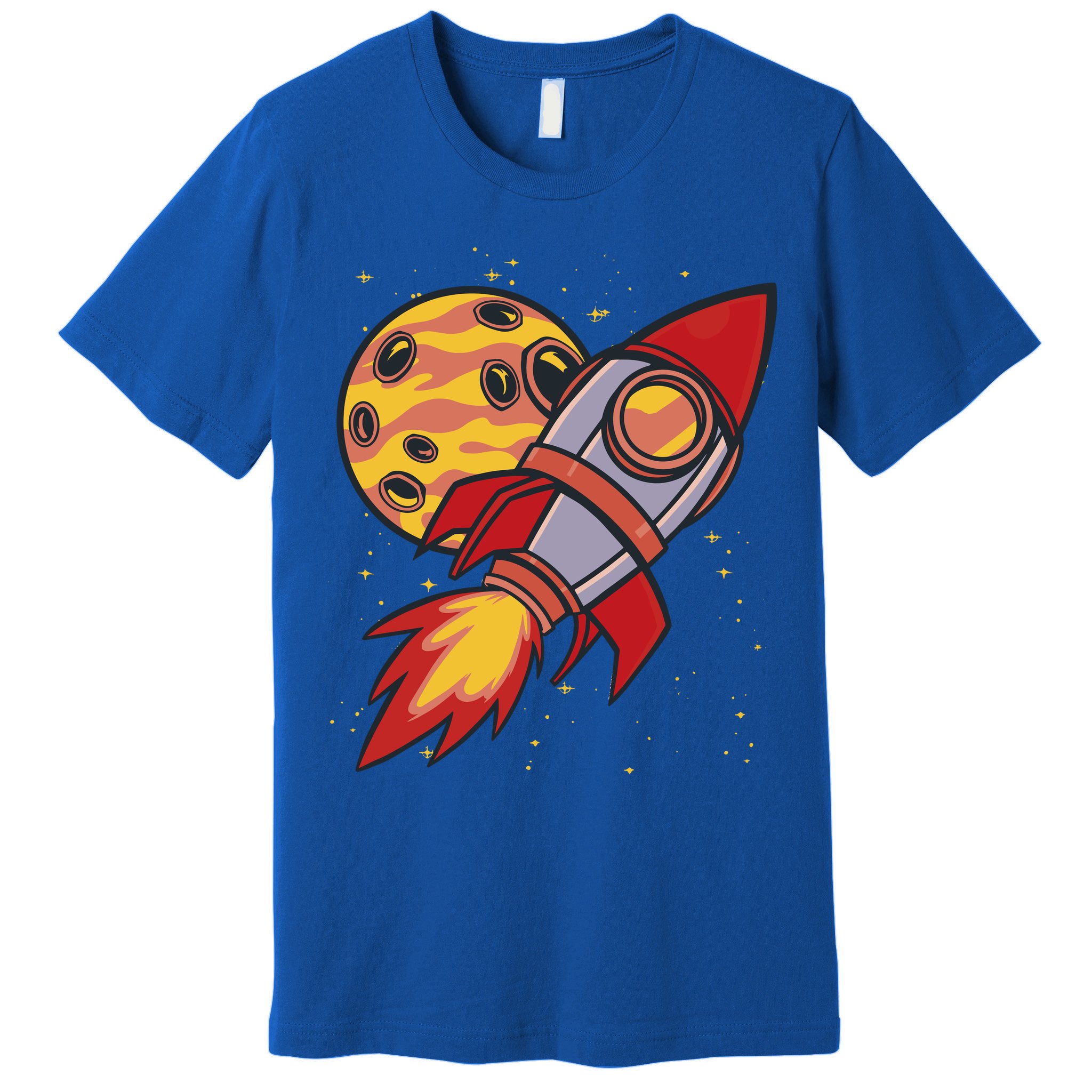 Rocket Spaceship Galaxy Retro Premium T-Shirt
